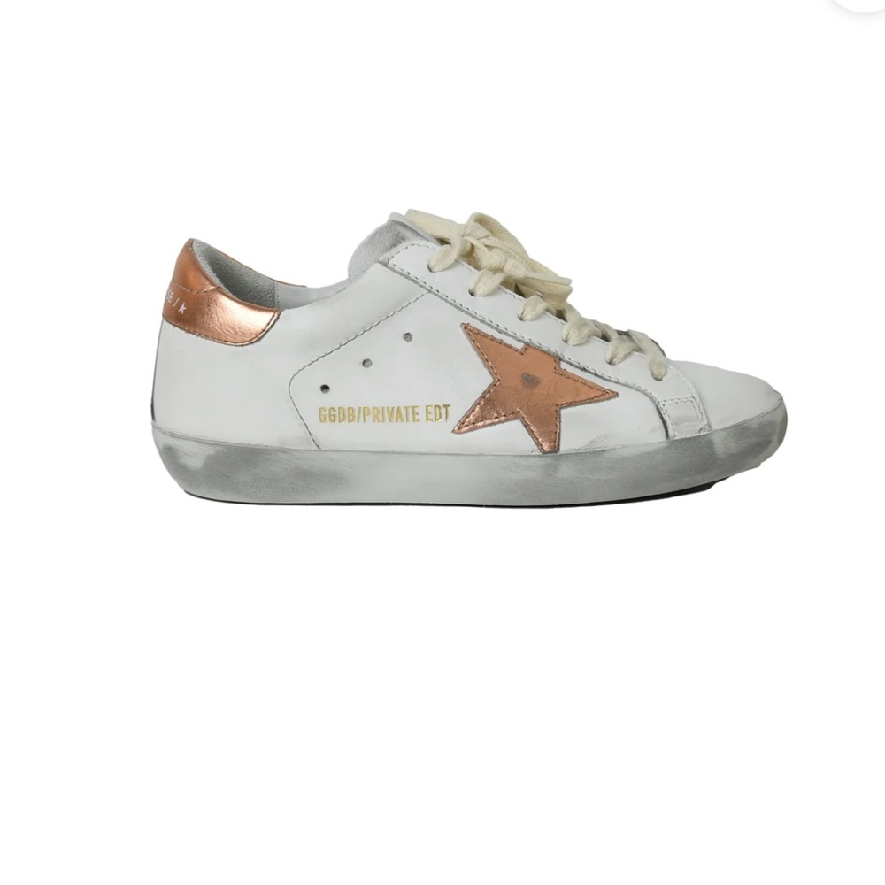 Golden Goose Super Star Classic With List Optic White Peach Pink Private Edt